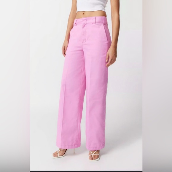 DICKIES Pink Wide-Leg Pants - Picture 5 of 5